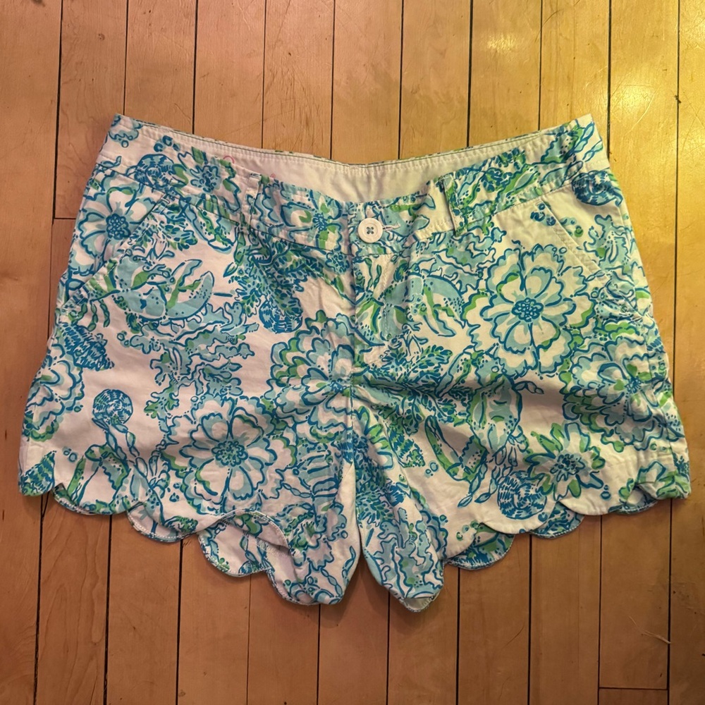 Lilly Pulitzer Floral Scallop Buttercup Short